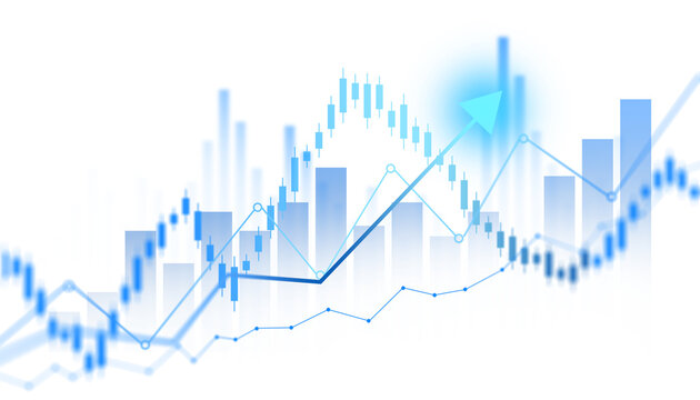 Stock Market Investment Growth Graph Business Finance Trading and Exchange Data Chart