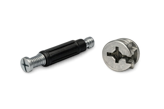 Furniture cam lock connector hardware for assembly