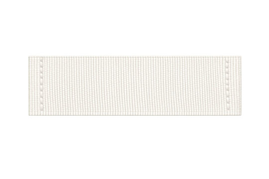 Blank white fabric clothing label template