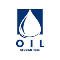 Modern Oil Drop for Energy and Petroleum Industry Logo Design vector