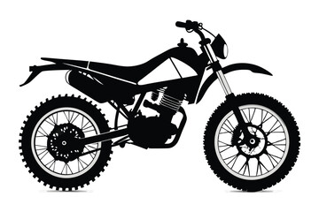 adv bike silhouette line art vector illustration with a white background