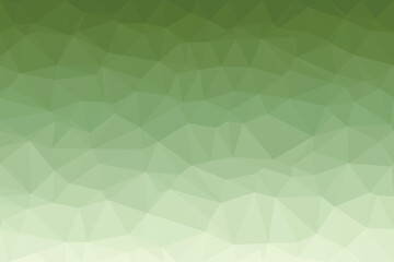 Obraz premium A captivating polygonal mosaic displays a subtle gradient transitioning from dark green to a lighter shade
