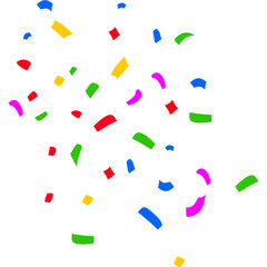 Obraz premium April Fools Colorful Confetti Falling