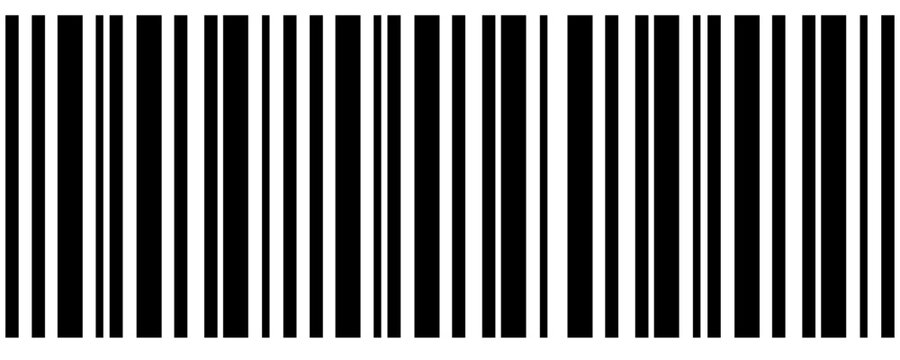 Barcode linear pattern, fake long bar code