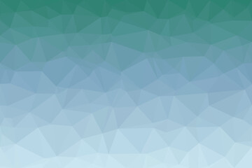 A serene low poly geometric gradient smoothly shifts from deep teal blue to a bright light aqua color © fatimatz