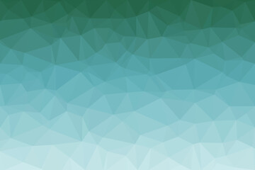 Fototapeta premium A striking geometric arrangement showcases a cooling color spectrum from deep teal to light sky blue
