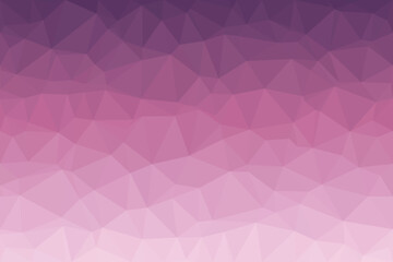 Obraz premium A vibrant low polygon pattern features a gentle color blend from rich violet to bright rose pink
