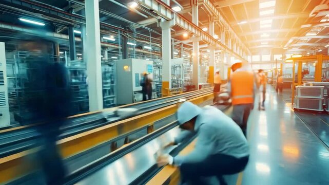 Highspeed workflow and efficiency in a modern industrial assembly line