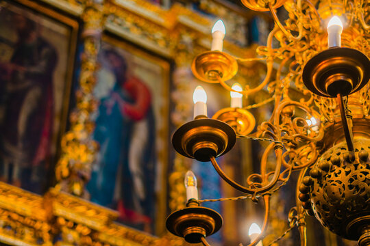 inside the old Russian church