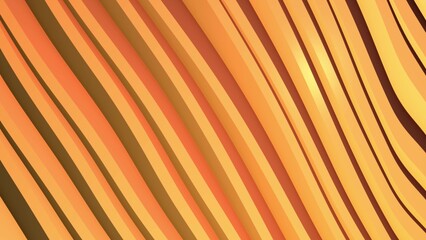 Obraz premium Stylized yellow-orange abstract waves flowing diagonally