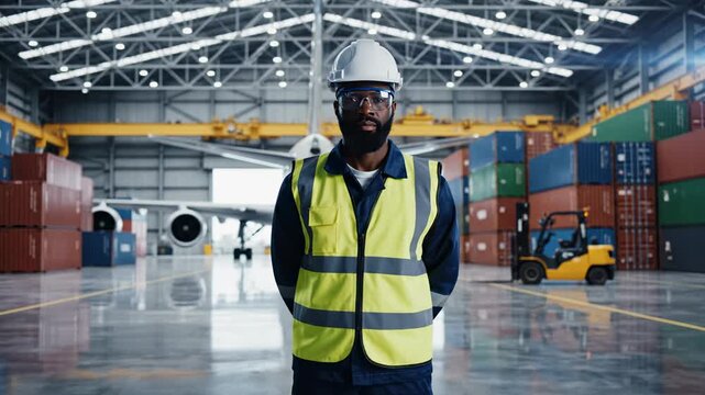 Industrial Logistics Worker in Hangar