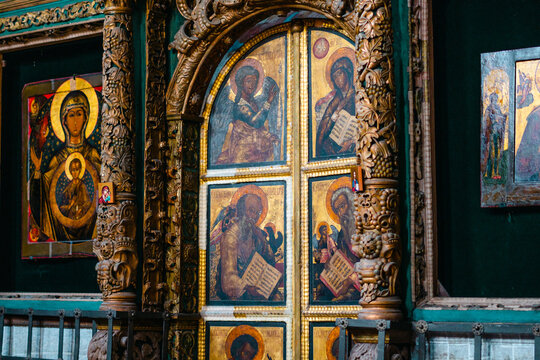 inside the old Russian church