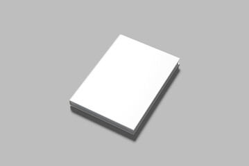 Book Cover Blank Mockup 3D Render