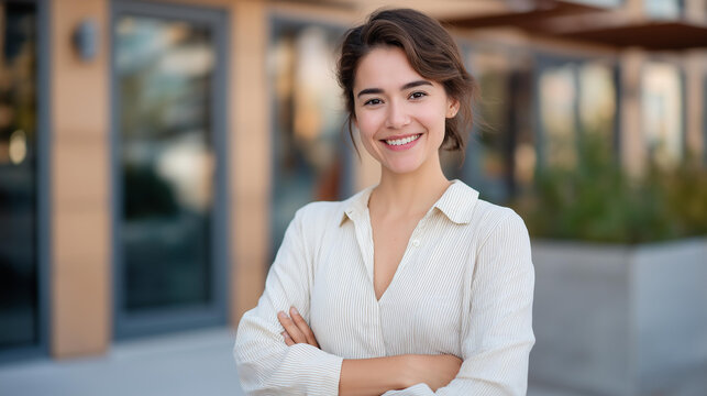 Latina veteran pitches tech startup to venture capitalists, prototype demonstration impressive, confident presentation skills evident, innovation displayed prominently, perfect for STEM