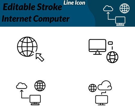 Modern flat vector icon showing a cloud with network nodes connected by lines. Symbolizing cloud computing internet connectivity. Distributed systems  Technology and digital platform projects.