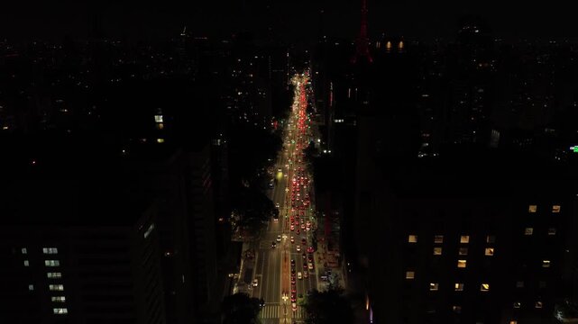 Avenida paulista noite - S&atilde;o Paulo
