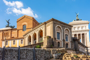 Fototapeta premium Architecture of Capitoline hill in Rome, Italy