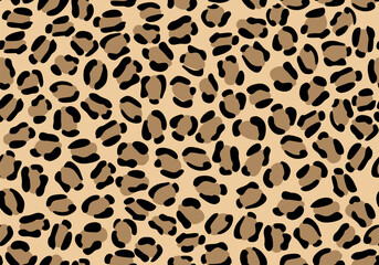Leopard Spots Pattern. Seamless leopard skin pattern © Katsiaryna Hatsak