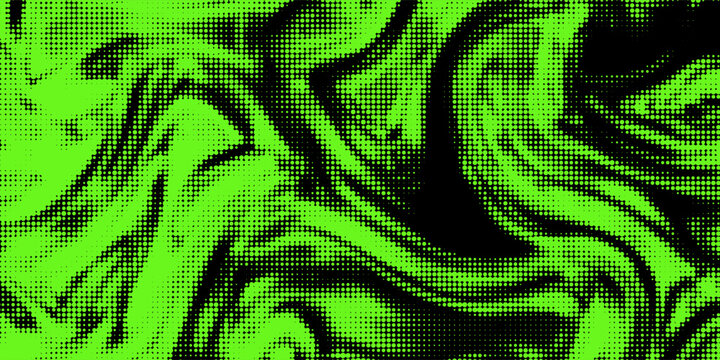 Acid green y2k halftone overlay background with smoke or fire motion texture