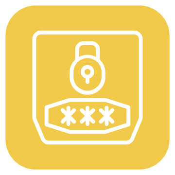 Vector Design Password Icon Style