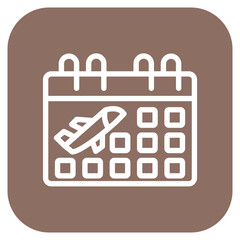 Obraz premium Vector Design Flight Schedule Icon Style