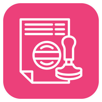 Vector Design Stamp Icon Style