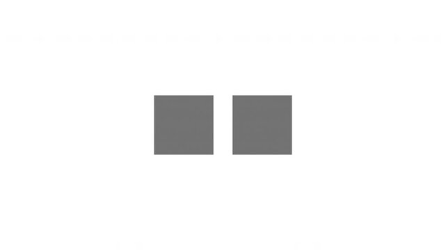 Loading Two Squares Loop Animation - Black Boxes Processing Isolated On White Background