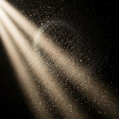 Obraz premium Light beam shining through particles in air.