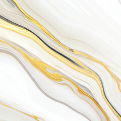 Obraz premium Abstract luxury background featuring flowing gold silk waves and liquid yellow lines on a textured brown satin fabric material for a modern artistic wallpaper design