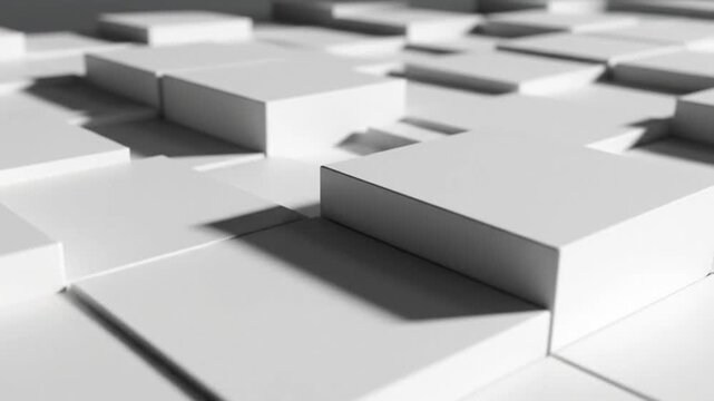 White puzzle pieces on a white background.