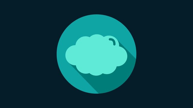 Animation speech bubble cloud icon for communication and ideas