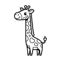 Fototapeta premium Free printable giraffe coloring pages for kids and adults