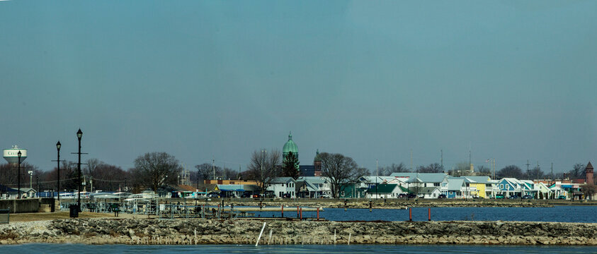 Celina, Ohio at Grand Lake Saint Marys in Winter