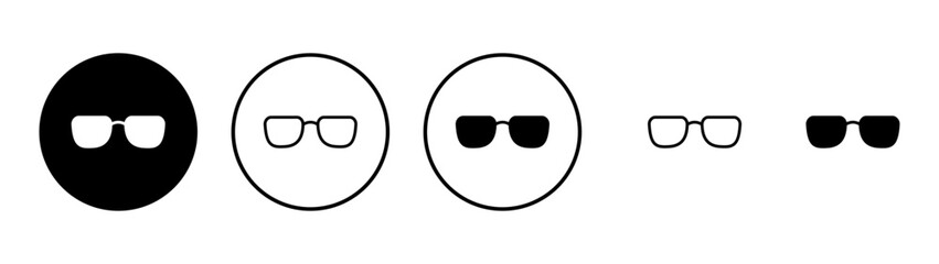 Glasses icon vector. Glasses sign and symbol
