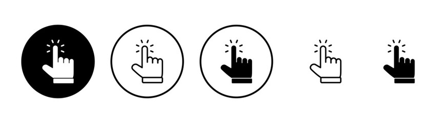 Obraz premium Hand cursor icon vector. cursor sign and symbol. hand cursor icon clik