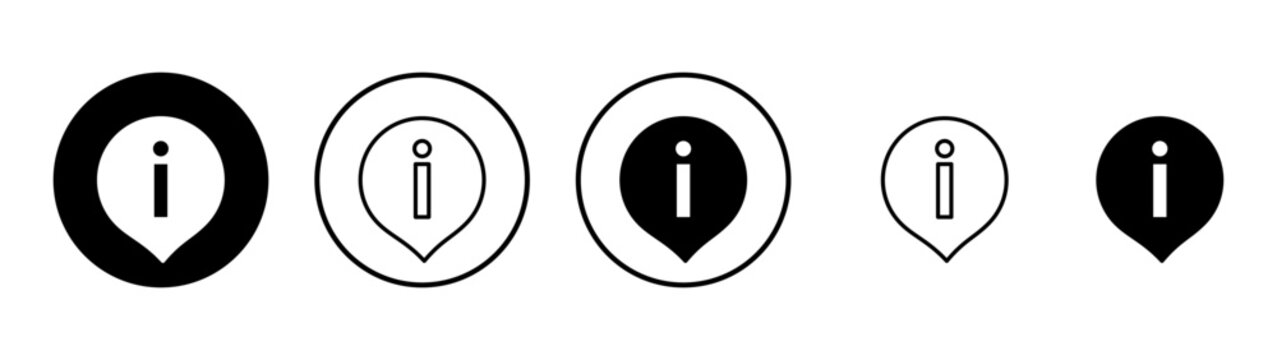 Information sign icon vector. about us sign and symbol. question mark icon