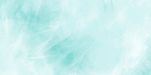 Obraz premium Blue abstract watercolor background with a cold winter texture of frozen ice and snow patterns on paper for a light nature design