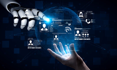 AI safeguards digital identity with smart authentication, secure login systems, and virtual...