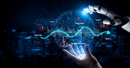 AI highlights economic risks through data-driven visuals, smart warning alerts, and real-time...