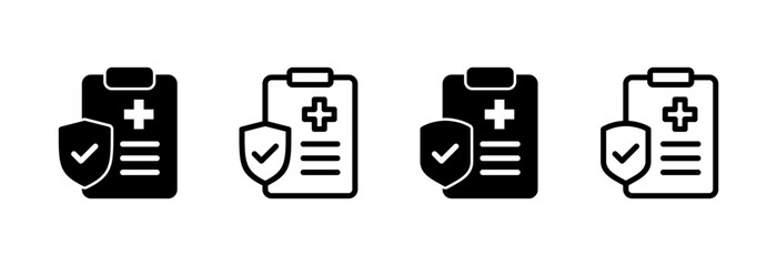 Medical insurance icon vector illustration. health insurance sign and symbol