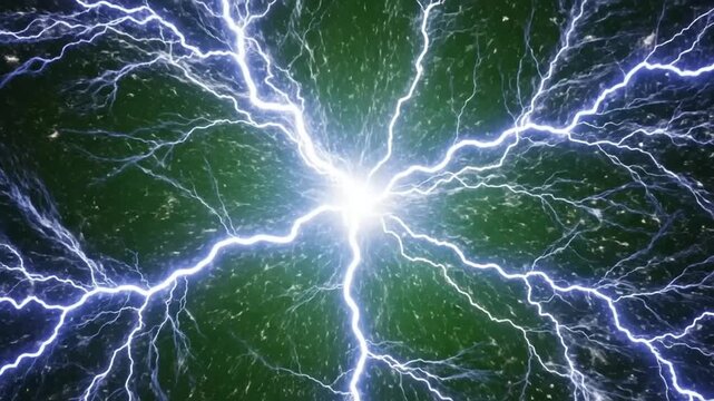 Electricity energy lightening bolt shock.