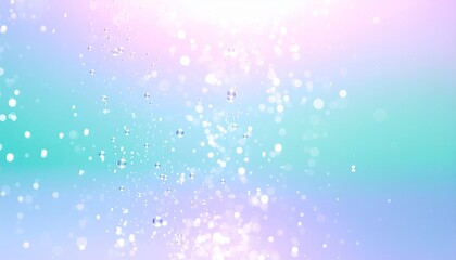 Obraz premium パステルカラーの水滴とボケがきらめく抽象背景・柔らかなグラデーションテクスチャ