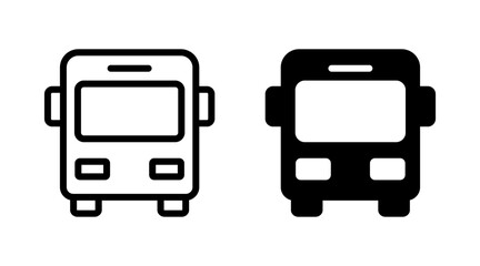 Bus icon set vector. bus sign and symbol. transport symbol © Lunaraa