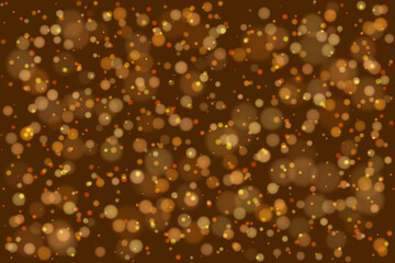 Golden Bokeh Background for Luxury Chocolate Packaging and Coffee Shop Branding