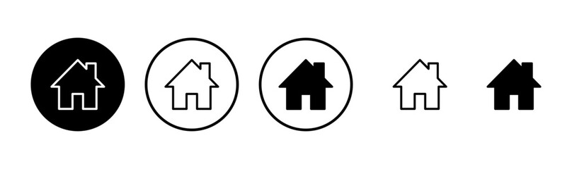 Fototapeta premium House icon logo design. Home sign and symbol