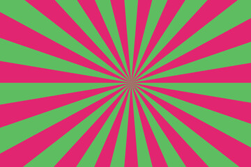Lively pink and bright green sunburst pattern radiating outwards from a central focal point