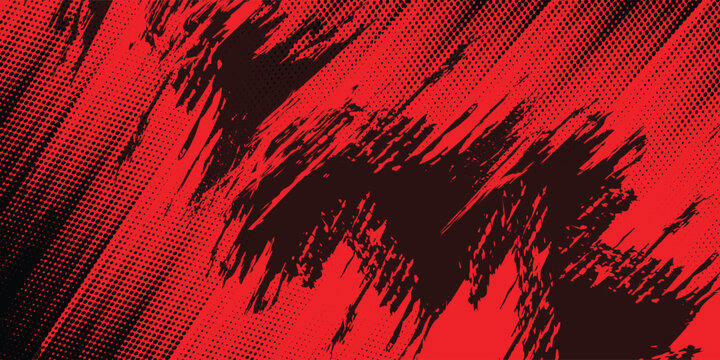 black red dragon decal brush fire volcano lava sakura Asia Japan anime style illustration sporty background banner style illustration. modern eps 10