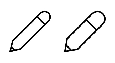 Pencil icon symbol for apps and websites. pen sign and symbol. edit icon vector