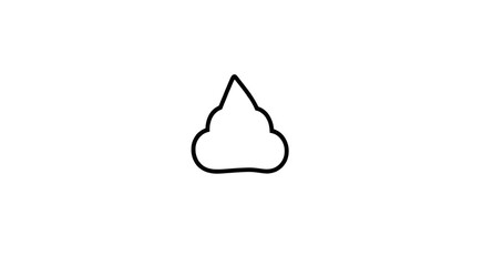 Fototapeta premium poop, poo, feces, dung, stool, turd, emoji, icon, cartoon, illustration, brown, pile, swirl, smelly, stink, dirty, waste, bathroom, toilet, hygiene, sanitation, funny, humor, joke, silly, gross, messy