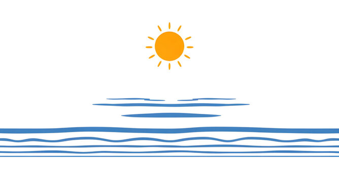 coastalemblem, sunoceanlogo, sun, ocean, waves, logo, minimalist, seaside, beach, water, marine, coastal, horizon, nature, emblem, vector, illustration